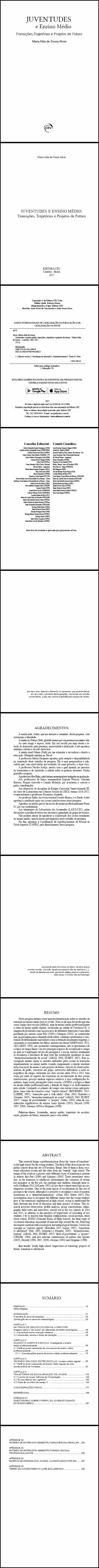 JUVENTUDES E ENSINO MÉDIO:<br>transições, trajetórias e projetos de futuro